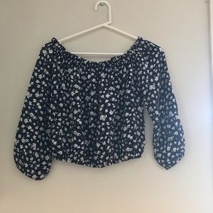 Brandy Melville off the shoulder crop top